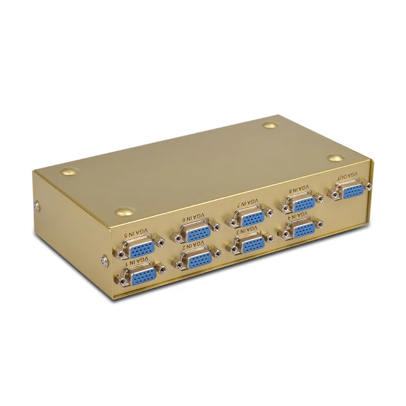8 портов VGA переключатель SVGA коробка 8 вход 1 выход VGA переключатель 8 компьютерный коммутатор монитор для ТВ коробка