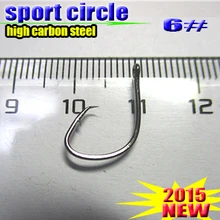 Новое поступление рыболовные спортивные круглые Крючки Размер: 6# Количество: 200 шт./лот гарантия качества! Прекрасное качество изготовления