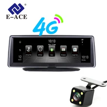 E ACE E04 8 Inch 4G Android Dual Lens font b Car b font DVR GPS