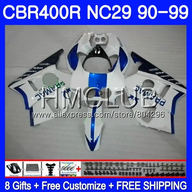 

NC29 For HONDA PRAMAC blue CBR 400RR 400 RR CBR400RR 94 95 96 97 98 99 90HM.1 CBR400 RR 1994 1995 1996 1997 1998 1999 Fairing