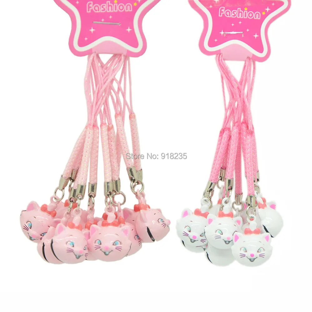 

10PCS Marie Cat Cell Phone Strap JINGLE BELLS Dangle Charms Gifts SYNN