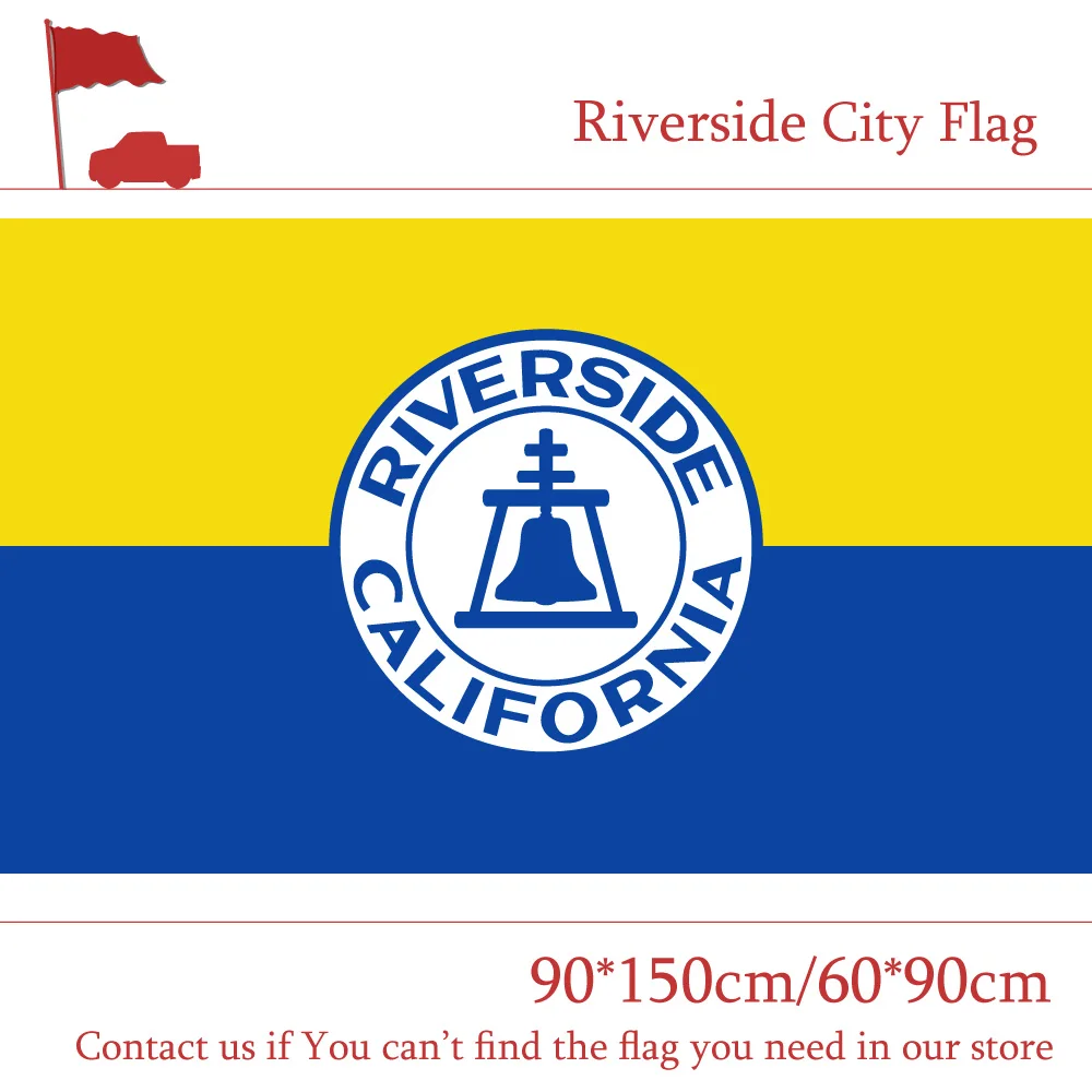

Free shipping 90*150cm 60*90cm Flag 3x5ft Riverside City Flag Of California State Custom Polyester For Campaign