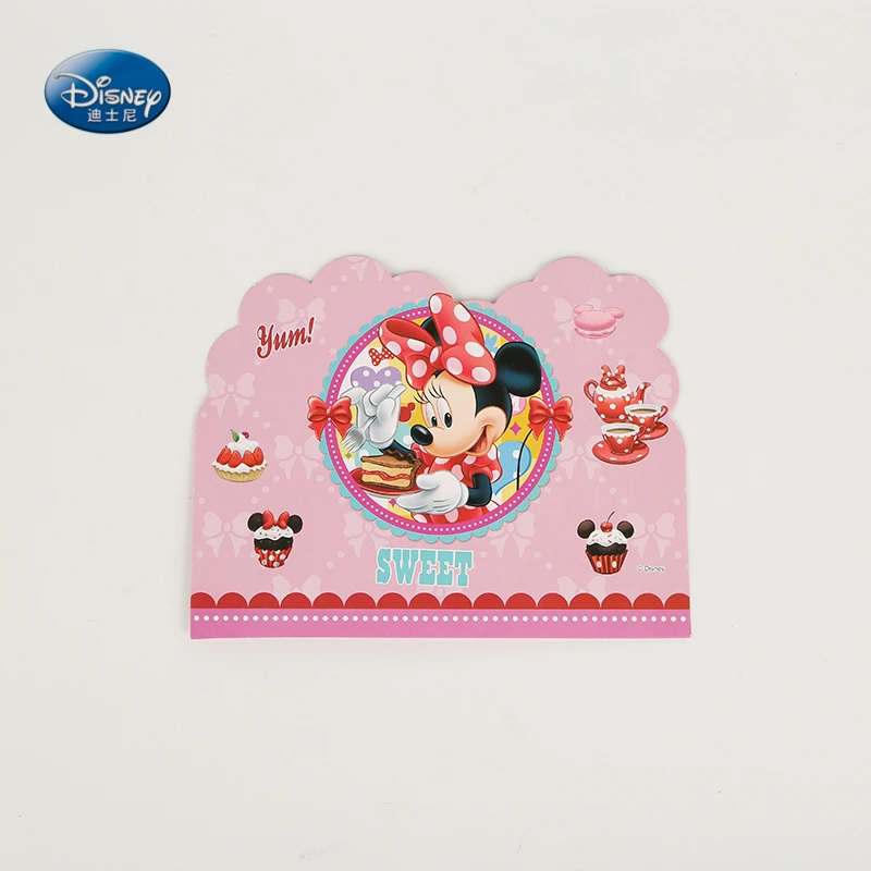 

Minnie Mouse Theme Invitation Cards Kids Girls Birthday Party Supplies Christmas Party Event Decoration 6pcs/lot Greeting Card
