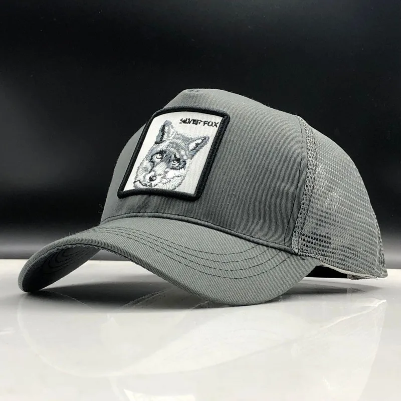 Snapback бейсболка Мужская Женская животная ферма Кепка Дальнобойщика шляпа летняя дышащая сетка папа шляпа Хип Хоп Мужская кепка s шапки Кость 36 цветов - Цвет: 10