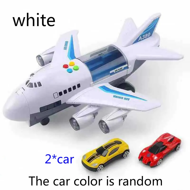 Негабаритная музыкальная дорожка инерционная игрушка для автомобиля, самолета Модель пассажира большое пространство для хранения детская игрушка самолет мальчик ребенок Рождественский подарок - Цвет: NO.6