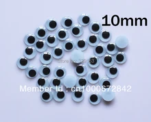wholesale 10mm 5000pcs Googly Eye Wiggle Doll Toy Eyes Movable Eye Plastic Eyes
