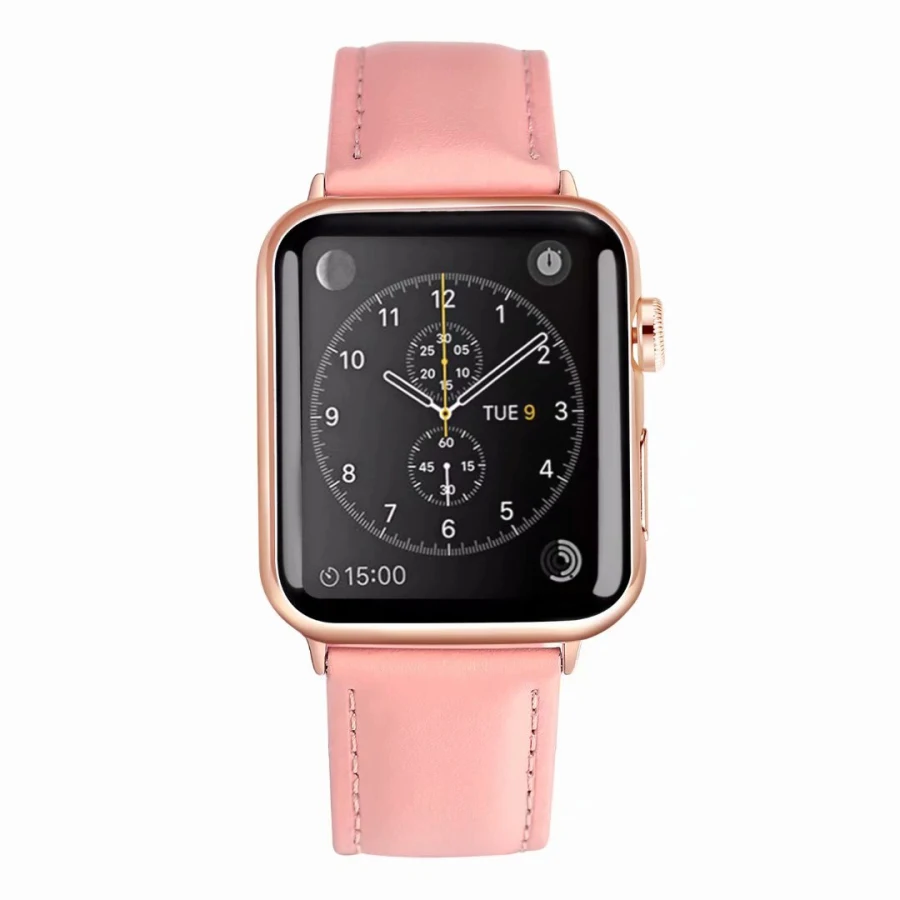 Для Apple Watch iWatch Группа 42 мм 38 роскошный кожаный браслет Спорт ремешок для серии ремешок для часов аpple 4 3 2 1 40 44