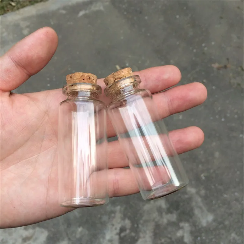 30*70*17mm 30ml Glass Bottles With Cork 50pcs/lot For Wedding Holiday Decoration Christmas Gifts