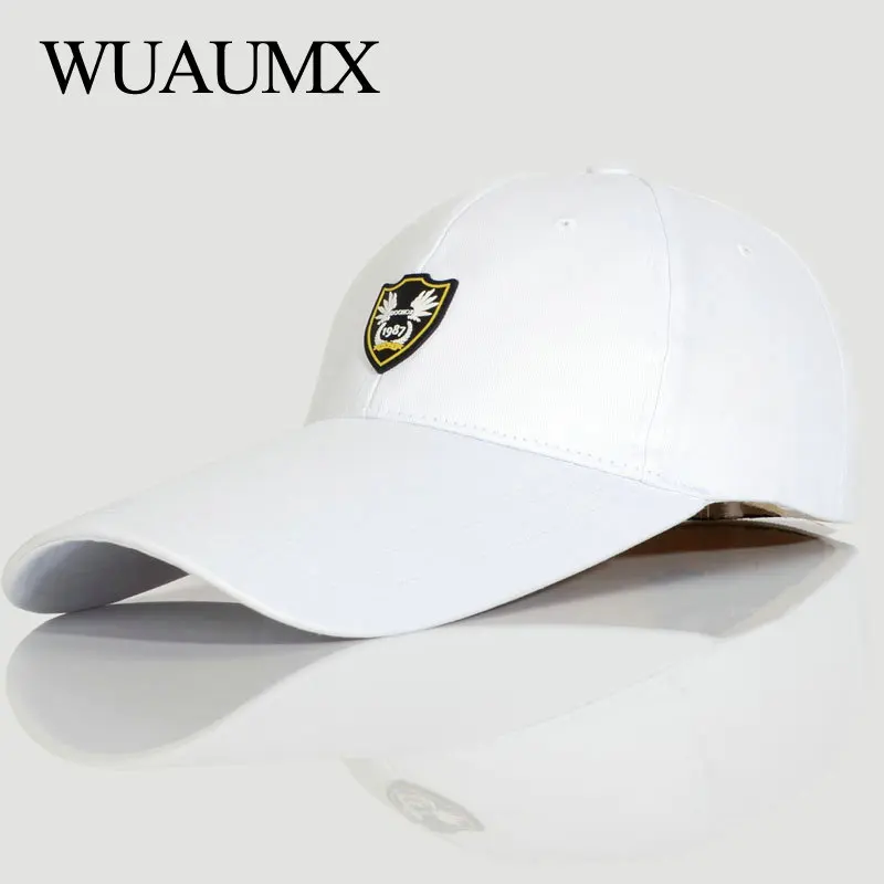 Wuaumx كسارة مخروطية عالية الجودة الصيف البيسبول قبعات للمرأة و الرجال الرياضة في الهواء الطلق قبعة واقية من الشمس طويلة حافة الذروة قبعة القطن...