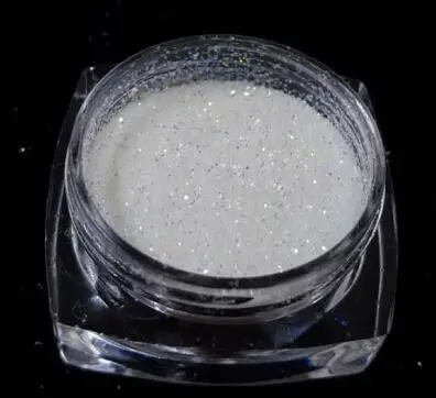 1set=10 Colors Mirror White Holographic Nail Glitters Powder Sheets Tips 3 Size ( 0.2mm&0.3mm&0.4mm) Nail Powder Nail Decoration