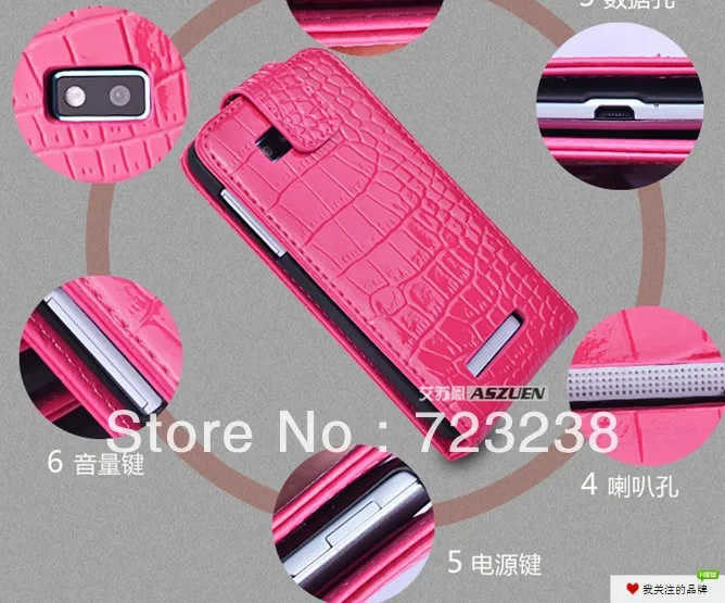 hot Free shipping Crocodile flip Leather Case for HTC One SU case cover T528W Dedicated phone protective holster |