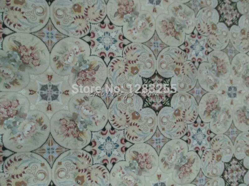 Hand-woven Needle Tip 100% Wool Carpet Handmade Needlepoint Xmas New Listing Natural Sheep Wool - Image 3