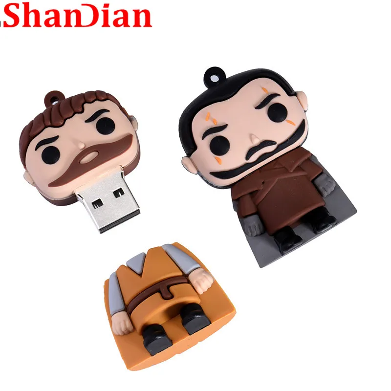 Флеш накопитель SHANDIAN с рисунком из мультфильма USB 2 0 Right Game Series Yaoh Danielis Tilion Jon Snow pen