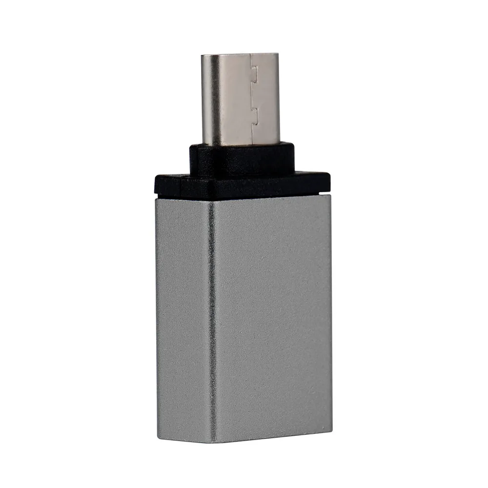 Серый CARPRIE usb type-C адаптер высокого качества USB-C type-C к USB адаптер для зарядки данных для устройств usb type-C для huawei для Xiaomi - Цвет: Серый