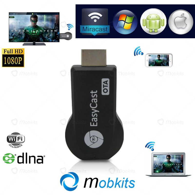 2015 EZCast M2 TV Stick Lastest Version EasyCast OTA Smart TV Dongle Support Mirror Cast DLNA Miracast Airplay New Chromecast