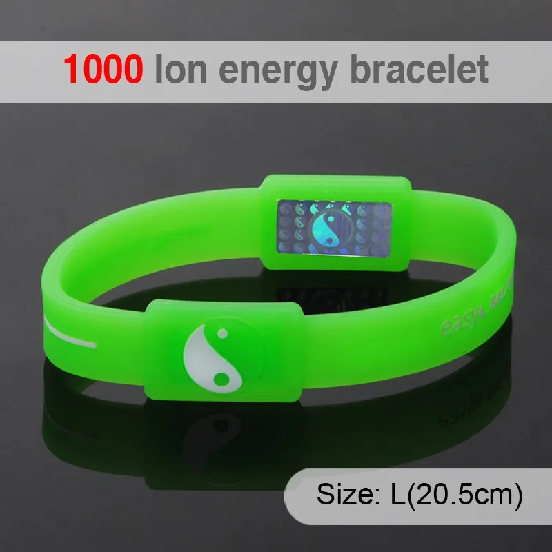 1000 ion Balance Silicone Custom Fitness Sport Bracelet Men With Japan Technology Bio Elements Energy Power Man Bracelets PROX1