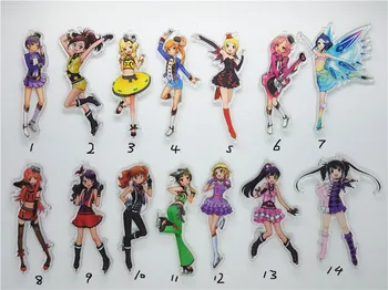 

Pripara/Pretty Paradise Anime keychain Manaka Laala/Minami Mirei/Hojo Sophy/Dorothy West/Rubber strap/mobile phone charms G10006