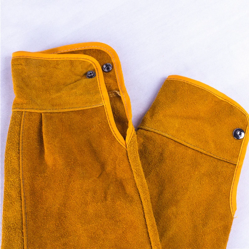 

55 см кожа термостойкие сварки, пуговицу безопасности работы искробезопасными защита рука гвардии