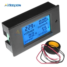 Ampèremètre numérique monophasé AC 220V 80V ~ 260V 100a, voltmètre de puissance, Kwh, testeur