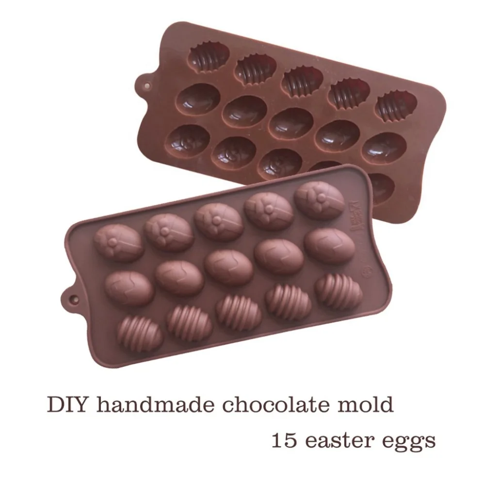 

Saingace Chocolate Mould Easter Bunny Silicone Eggs Chocolate Cake Soap Mold Baking Ice Tray Mould Easter Silicone Eggs Freeship
