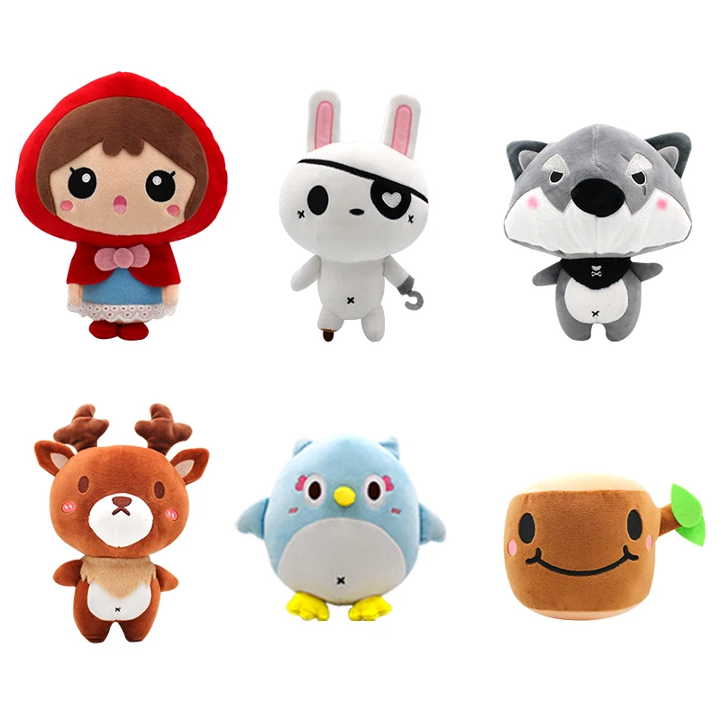 Плюшевая игрушка Azoo в виде мультяшного леса кролик Сова маленький большой волк