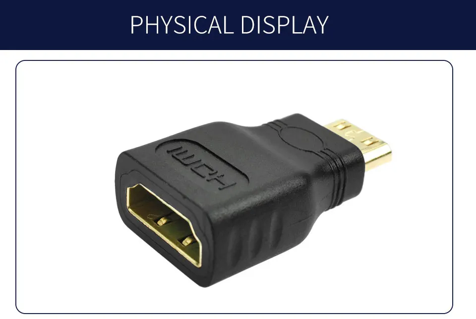  Mini HDMI to HDMI Adapter male to female Converter for HDMI HD 1080P Cable Adapter Device for HDTV etc (8)