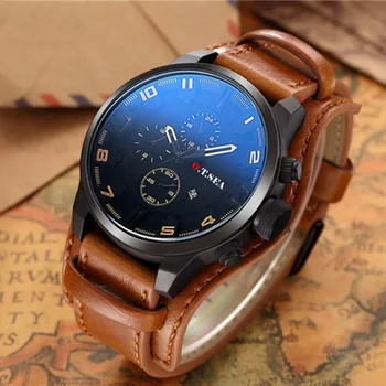 relogio masculino Fashion Watch Men Military Quartz Watch Mens Watches Top Brand Luxury Leather Sports Wristwatch Date Clock New naviforce men watch date week sport mens watches top brand luxury military army business leather band quartz male clock