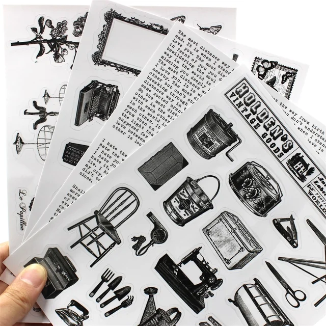 kscraft vintage goods stickers for scrapbooking diy crafts card