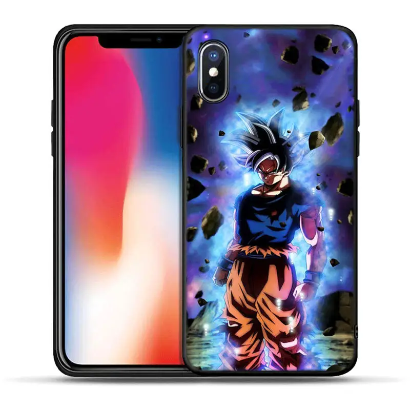 Dragon Ball Z Super DBZ Goku Модный чехол для IPhone X XR XS Max 8 7 Plus 6 6S Plus 5 5S SE чехол для телефона мягкий ТПУ чехол Etui