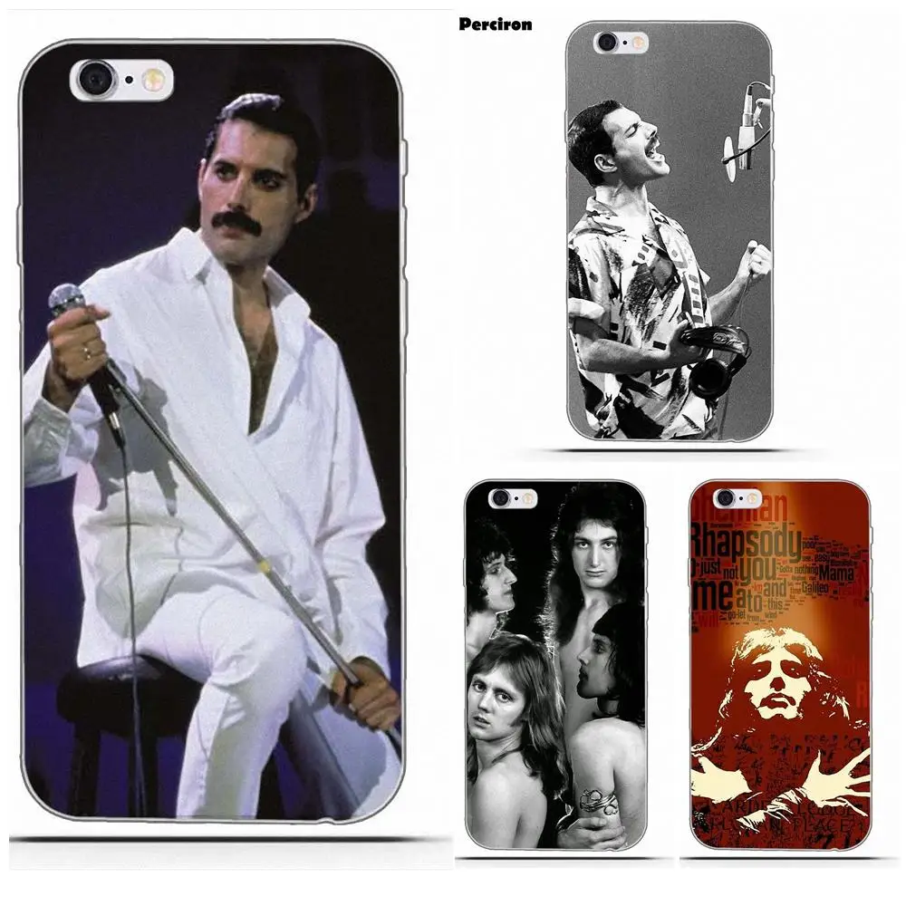 Мягкий дизайн для iPhone 4 4S 5 5C SE 6 S 7 8 Plus X Galaxy S5 S6 S7 S8 Grand Core II Prime Alpha Freddie Mercury Band Queen|for