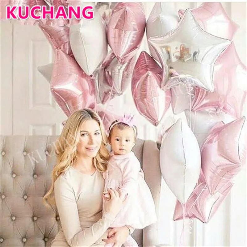 Фотообои серебристые синие розовые белые 18 дюймов 12 шт.|decorative decorative|decoration colordecor