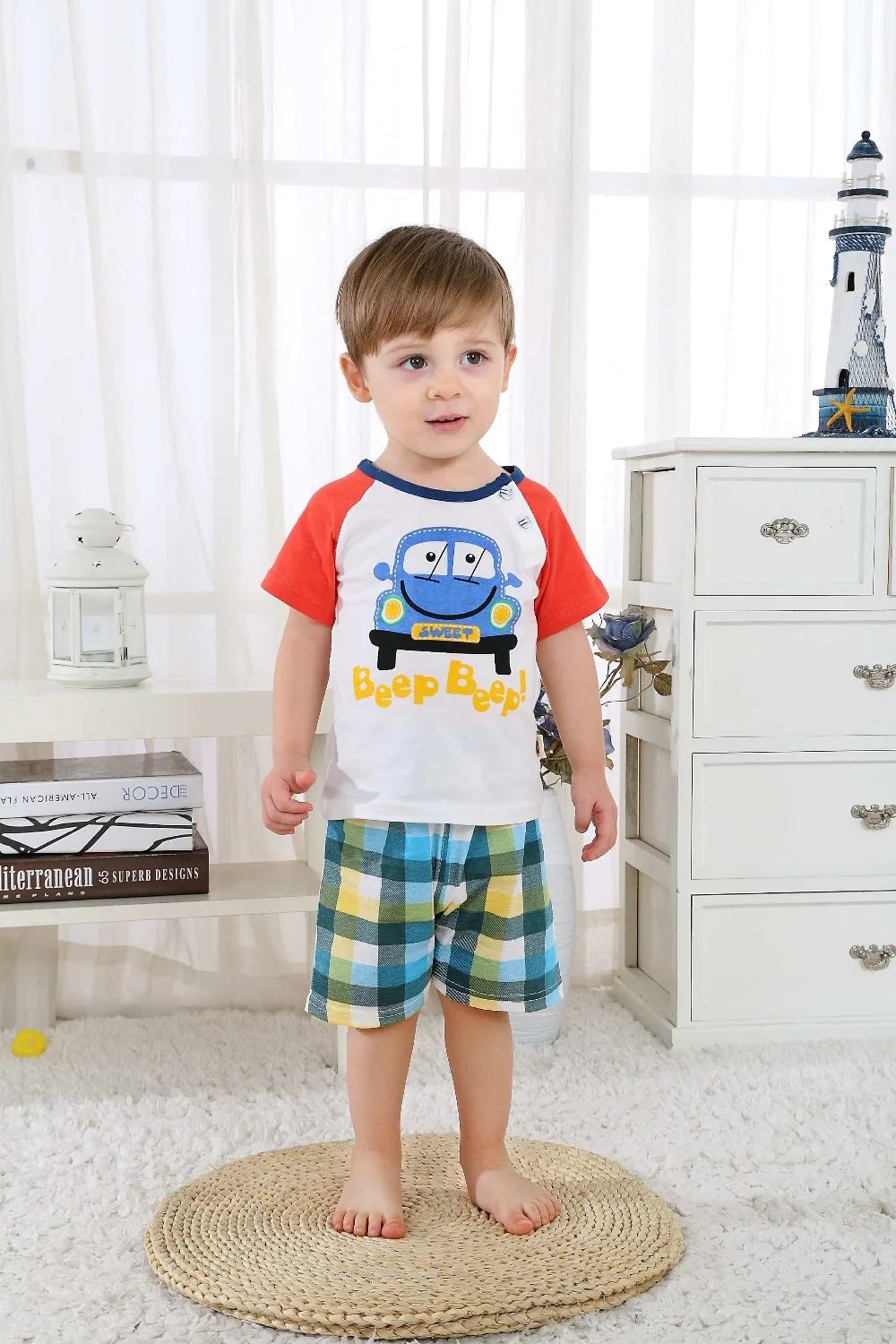 Cotton Boy T-shirt + Shorts Sets