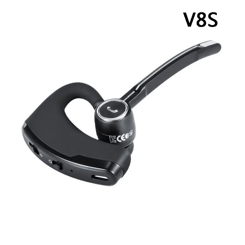 Yulubu V8S, деловые Bluetooth наушники, спортивные, беспроводные, Bluetooth, гарнитура, для автомобиля, водителя, свободные руки, наушники с микрофоном, Audifon - Цвет: V8S-Black