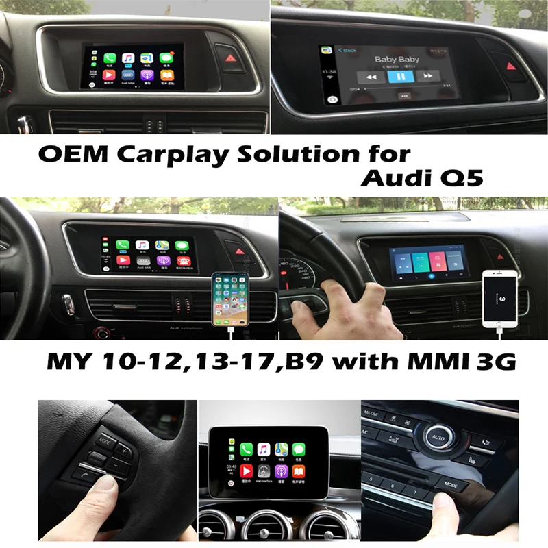 Flash Deal Sinairyu Car multimedia Aftermarket OEM Apple Carplay Android Auto A5 MMI 3G 3G+ Smart Apple CarPlay Box IOS Airplay Upgrade 2
