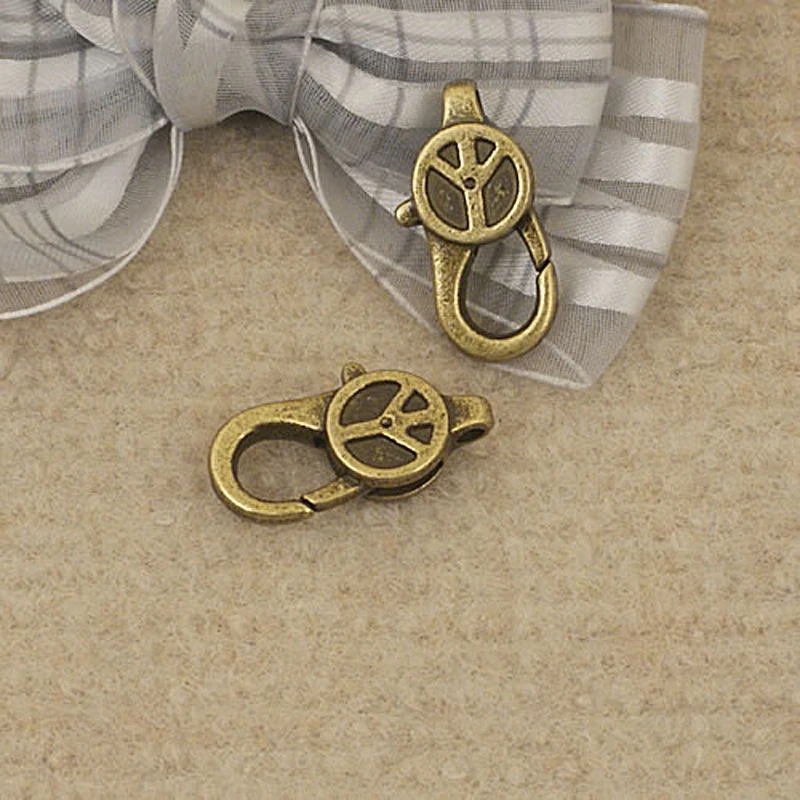(25680)10PCS 28x14MM Antique Bronze Zinc Alloy Lobster Clasps Connect Necklace Diy Jewelry Findings Accessories | Украшения и