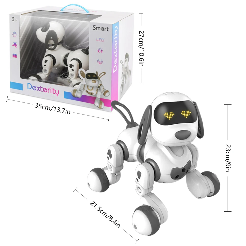 Пульт дистанционного управления, робот, электронная игрушка для собак и питомцев, интерактивный Щенок, умный робот, игрушки для детей