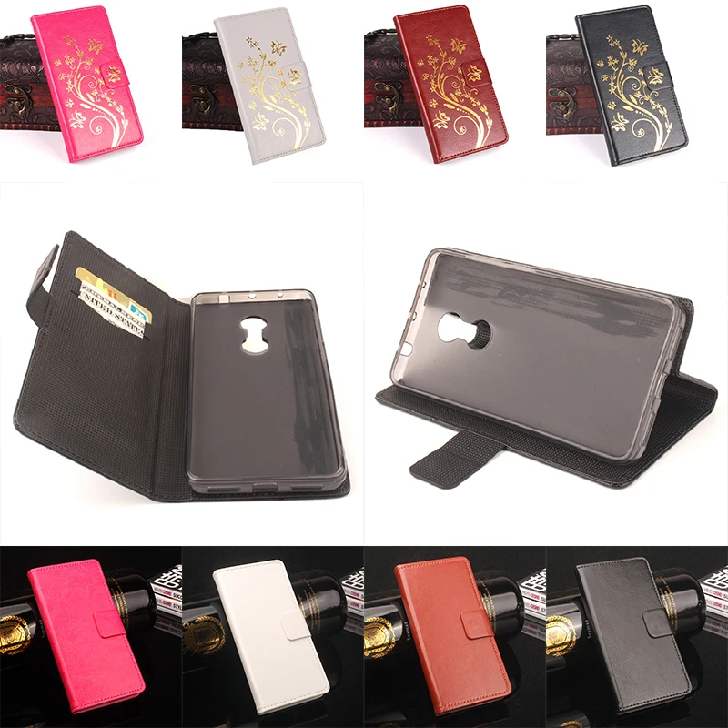 For XiaoMi RedMi Note 4 Case With Wallet Leather Silicone Cover Note4 Cellphone Shell Golden Flowers | Мобильные телефоны и