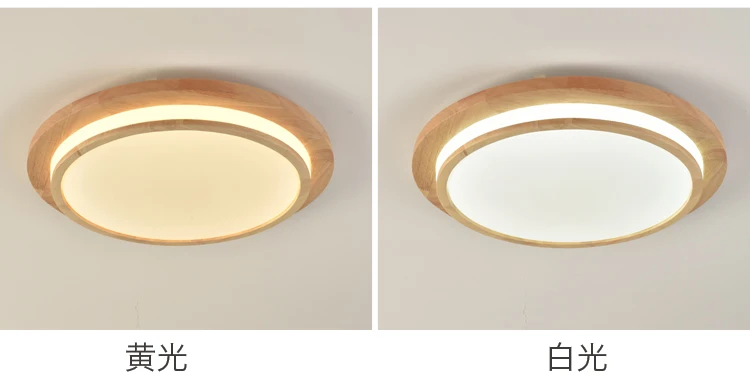 Японии нежные круглые массивной деревянной раме светодиодные светильники потолочные luminarias para sala столовая спальня кухня потолочный