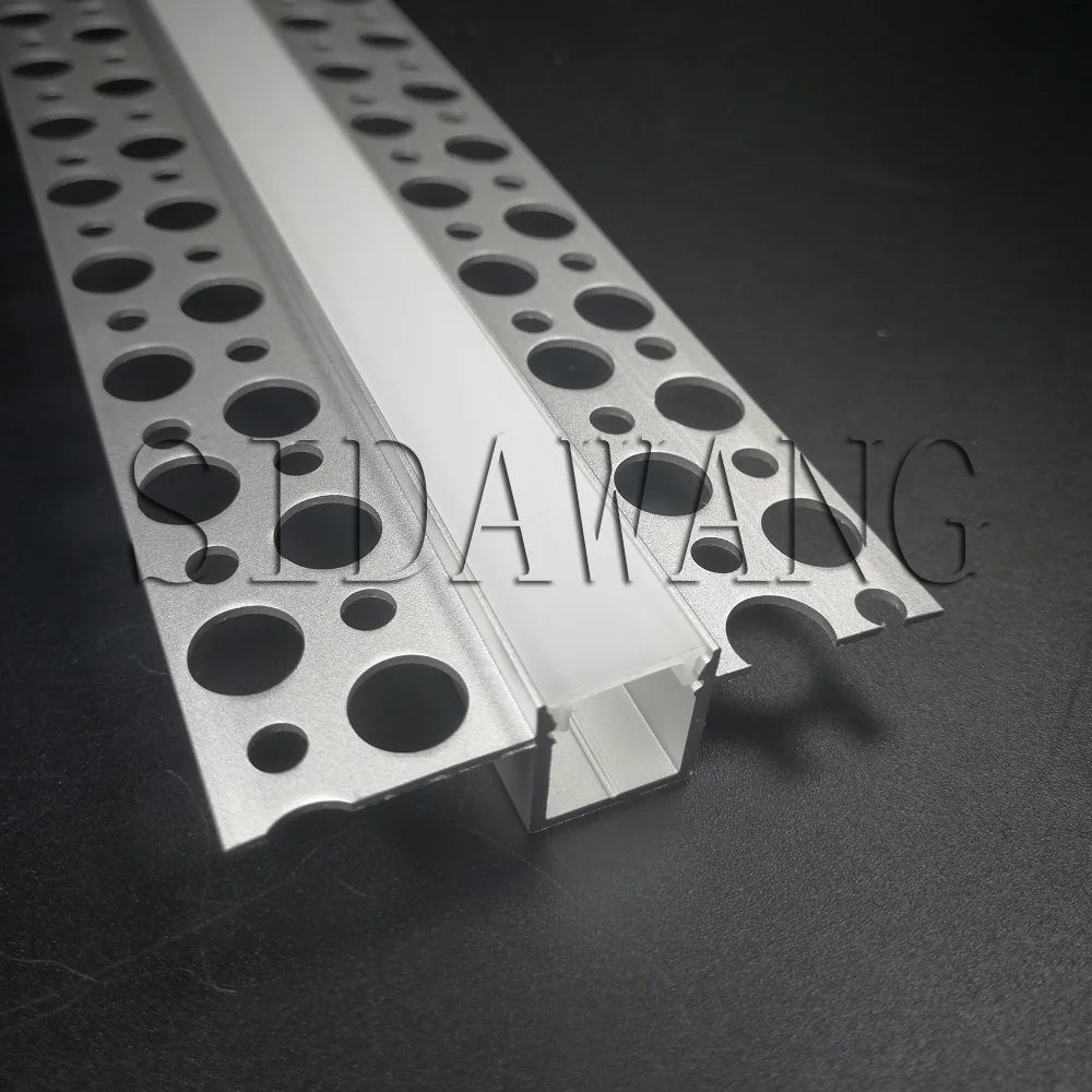 

2000mm/set,10meter to 60meter/pack Recessed drywall Aluminium led profile with long flange channel for 10mm wide strip SDW062