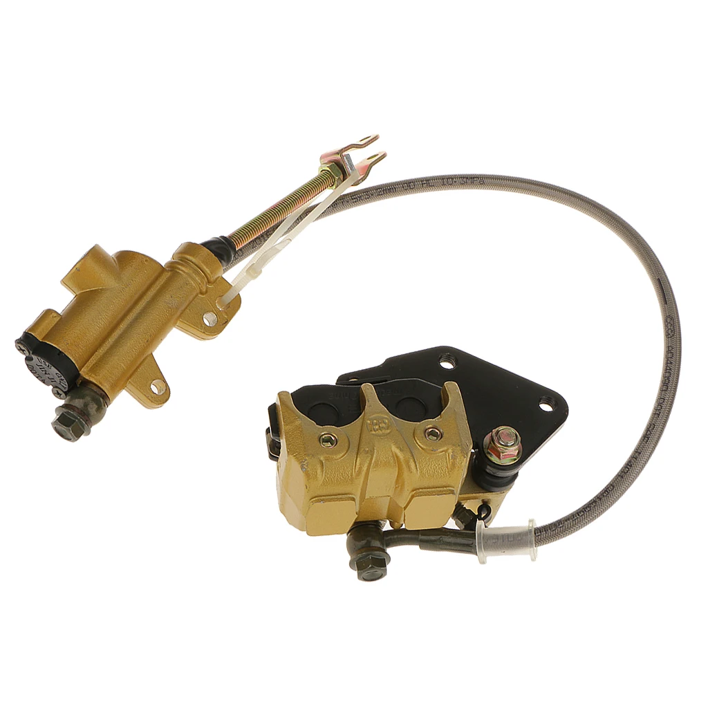 Hydraulic Rear Disc Brake Caliper System&Pads for 110cc Quad Dirt Bike ATV Car Accessories