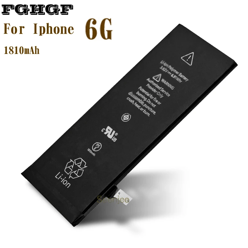 imágenes para Comercio al por mayor 10 Unids/lote Batería Del Teléfono Para El Iphone 6 6G Fábrica de Shenzhen 3.8 V 1810 mah AAA Qlty 100% Prueba 0 ciclo Puede OEM imágenes para Comercio al por mayor 10 Unids/lote Batería Del Teléfono Para El Iphone 6 6G Fábrica de Shenzhen 3.8 V 1810 mah AAA Qlty 100% Prueba 0 ciclo Puede OEM