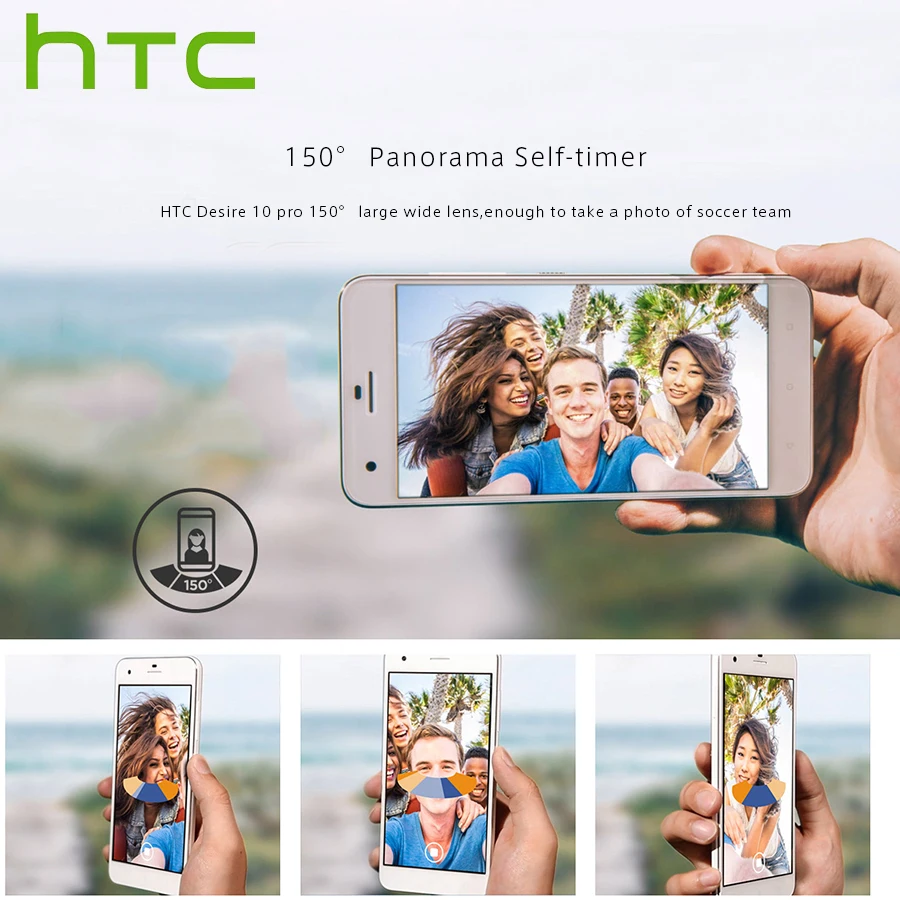 Pаспродажа Оригинальный Новый мобильный телефон htc Desire 10 Pro, 4 ГБ, 64 ГБ, 4G, LTE, 5,5 дюймов, четыре ядра, две sim карты, 20 МП, 3000 мА ч, Android, телефонный звонок, испан...