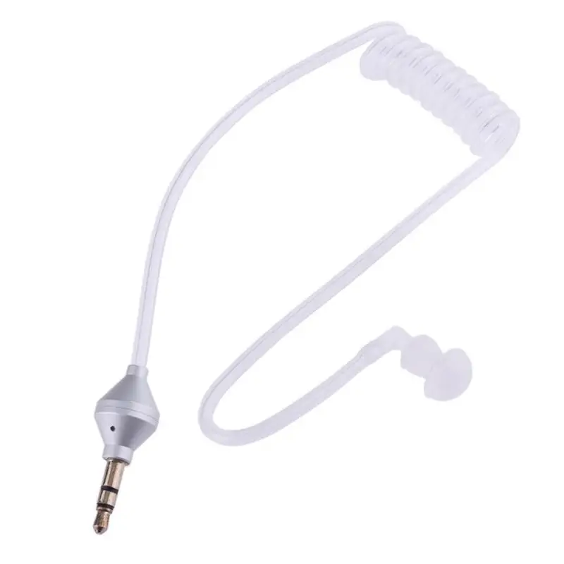 Anti-Radiation Headphones Air Tube Mono Stereo Headset Monaural 3.5mm Headphone Air Tube Anti-radiation Earphone Stereo