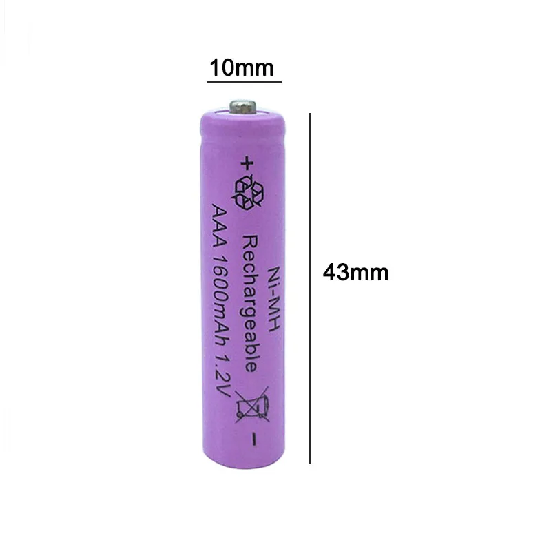 8xAA 2800mAh 2A 5 # aa 1 2 v Ni MH перезаряжаемые батареи + 8xaaa 7 #1600mAh 3A aaa #1 led