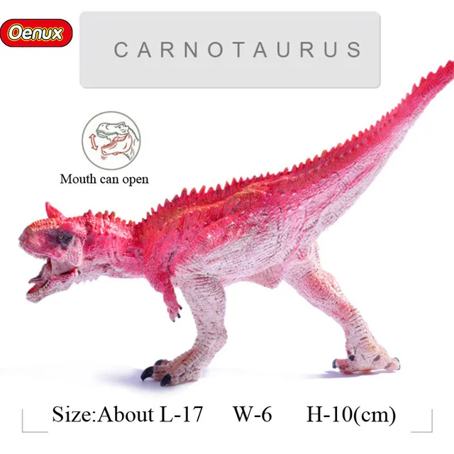 Special Price Solid PVC Simulation Jurassic Carnotaurus Dinosaur Mouth Can Open Vivid Model Action Figures Classic Dinosaur Model Toys