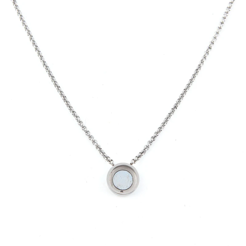 Marca nueva plata estrenar Acero inoxidable cambio collar con 12mm cristal intercambiable Moneda de Joyería fina 1 Unidades Marca nueva plata estrenar Acero inoxidable cambio collar con 12mm cristal intercambiable Moneda de Joyería fina 1 Unidades