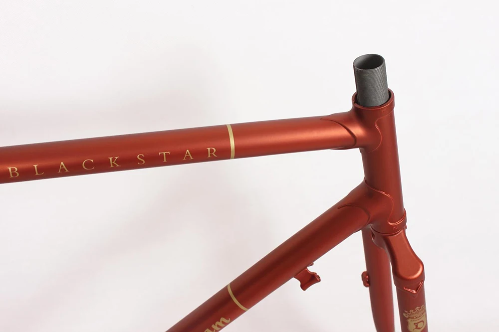 Туристическая велосипедная Рама Reynolds 525 стальная рама для шоссейного велосипеда с медным покрытием Рамка DIY хромированная молибденовая стальная рама для велосипеда