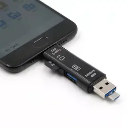 Micro USB кардридер с tf-картой OTG 3 в 1Type-C флэш-накопитель адаптер разъем высокоскоростной SD TF смарт-карт памяти