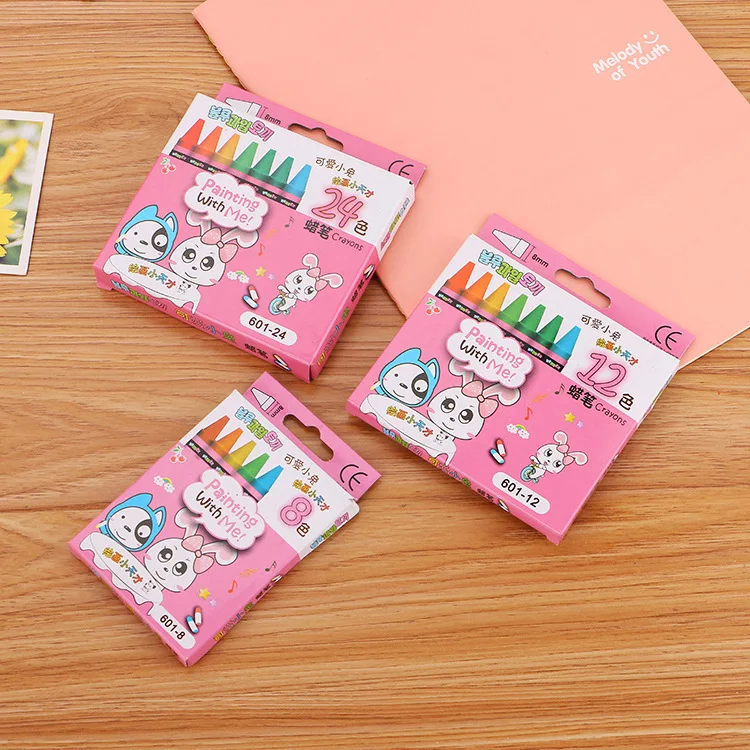 

8/12/24 crayon water-color pen Colors Wax Caryon Set Art Supplies Rabbit Cute gift for kids Wholesale, drop shipping