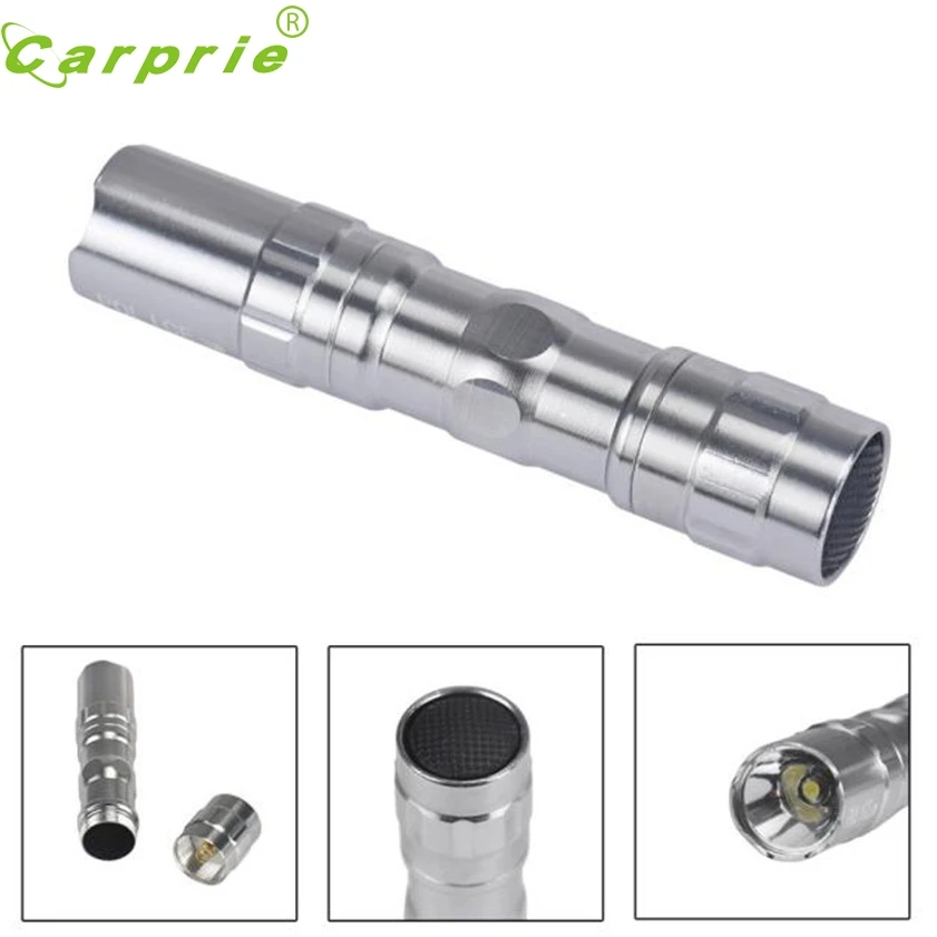 Super bright 3W LED lamp With Clip Clamp AA Flashlight Focus Torch